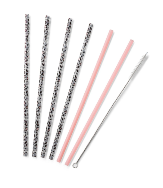 Reusable Straw Set | Luxy Leopard