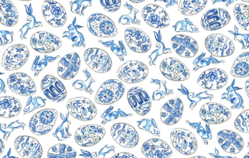Blue Eggs and Bunnies Placemat