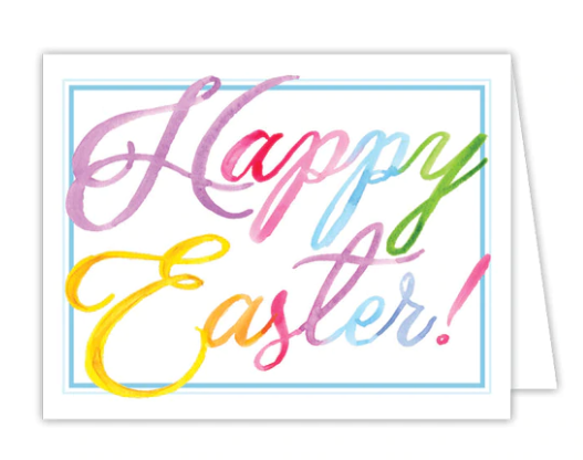 Watercolor Happy Easter Card