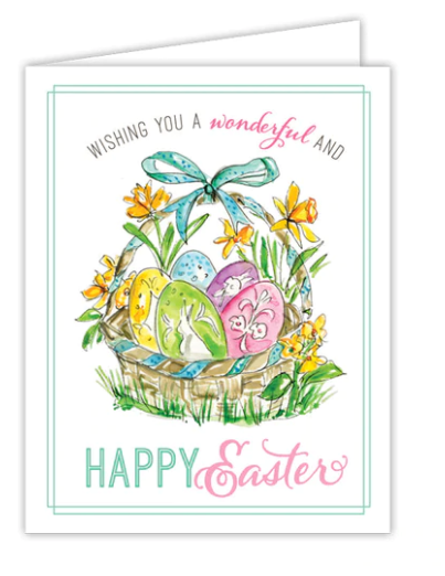 Basket w/Eggs Easter Card