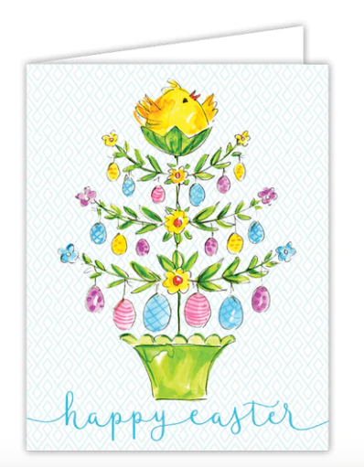 Egg Tree w/Chick Easter Card