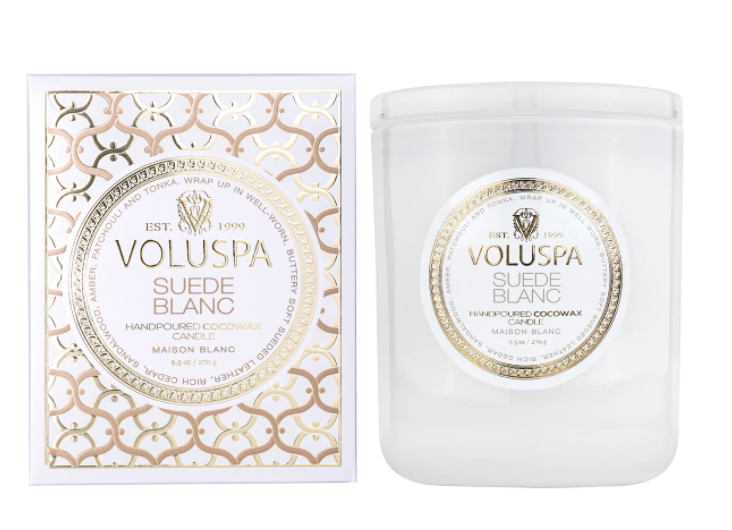 Suede Blanc Voluspa Candle