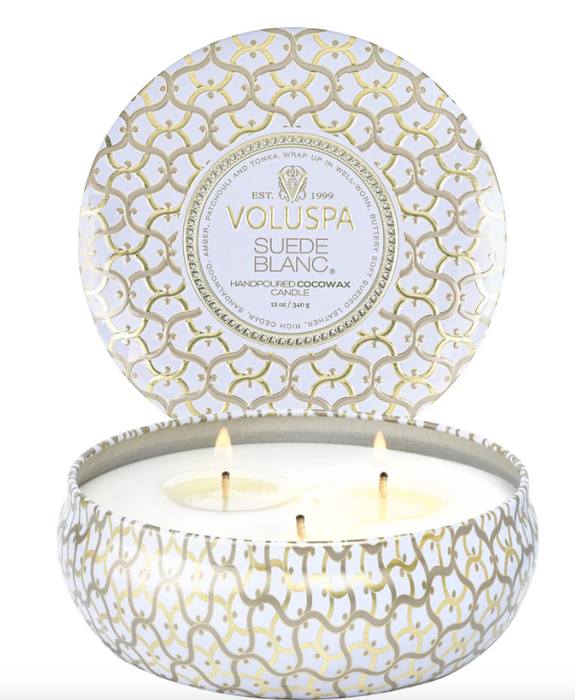 Suede Blanc Voluspa Candle