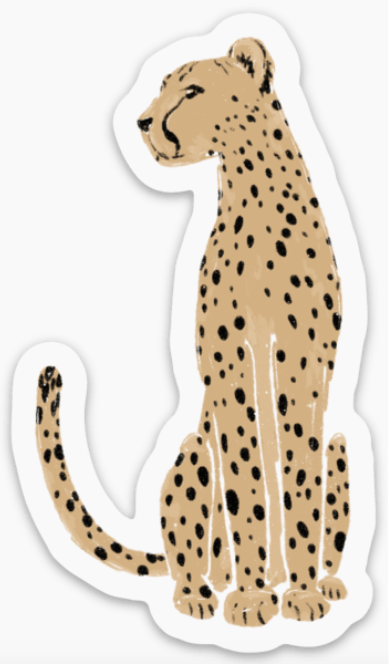 Cheetah Sticker