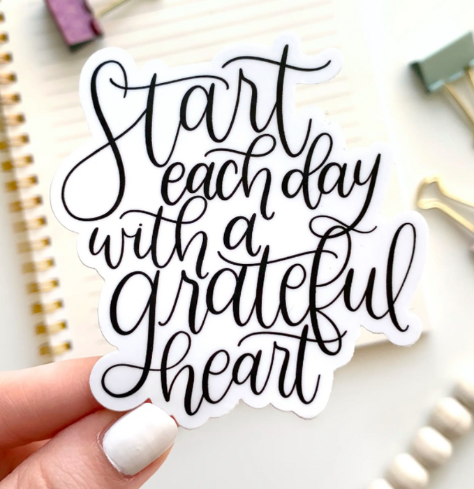 Start Each Day Grateful Sticker
