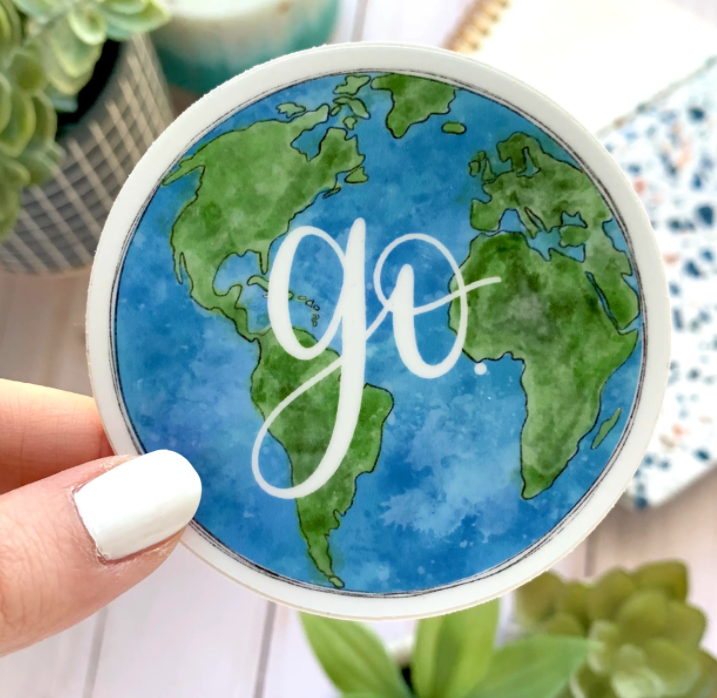 Go Globe Sticker