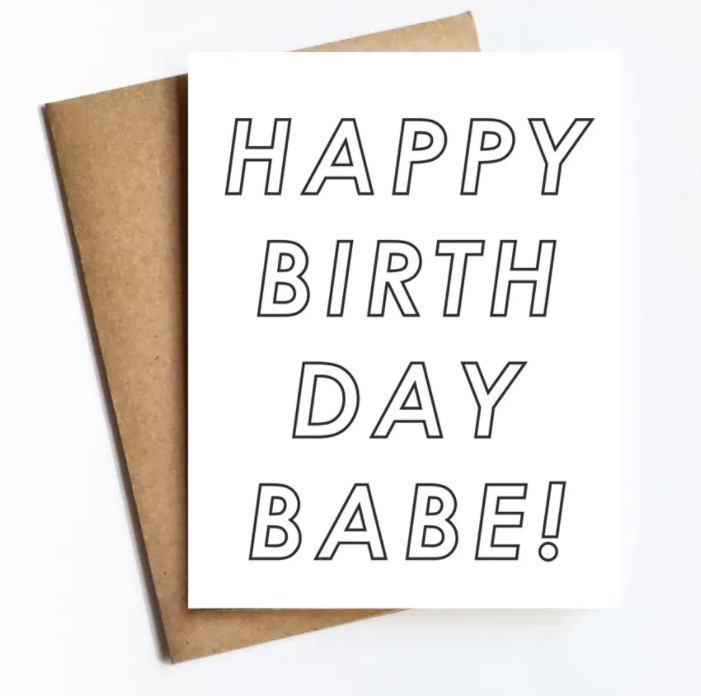 Birthday Babe Card