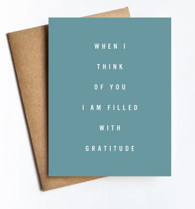 Filled Gratitude Card