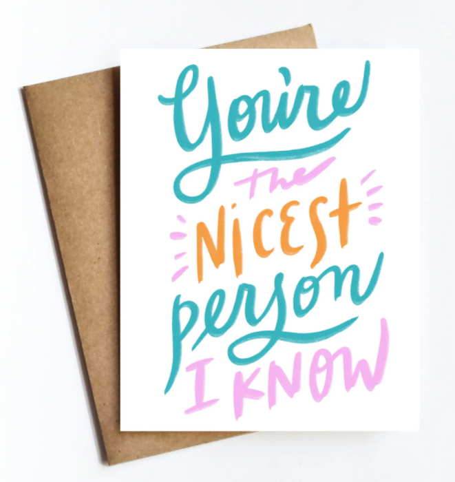 Nicest Person Card