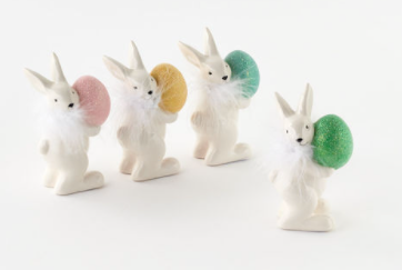 Small Bunny Ceramic with Egg