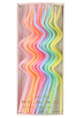 Pastel Swirly Candles
