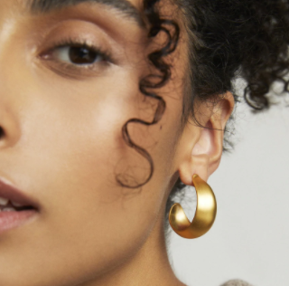 Flow Statement Hoop Earring