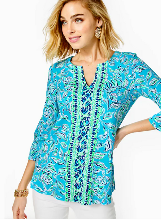 UPF 50+ Karina Tunic | Turquoise Outta Line