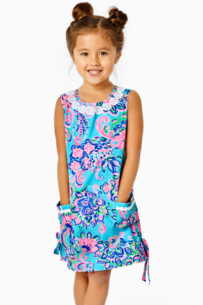 Little Lilly Classic Shift - Blue Horizon Jungle Sunrise