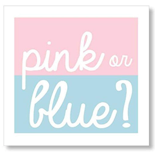 Pink or Blue Cocktail Napkin