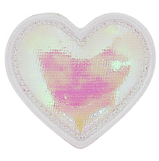 Puffy Iridescent Heart Patch