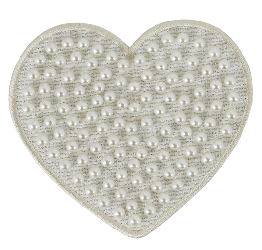 Jumbo Pearl Heart Patch