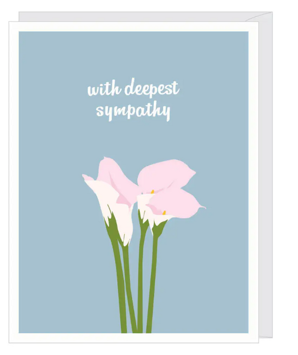 Calla Lily Sympathy Card