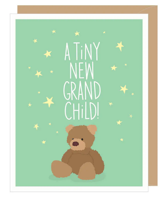 Teddy Bear New Grandparents Card