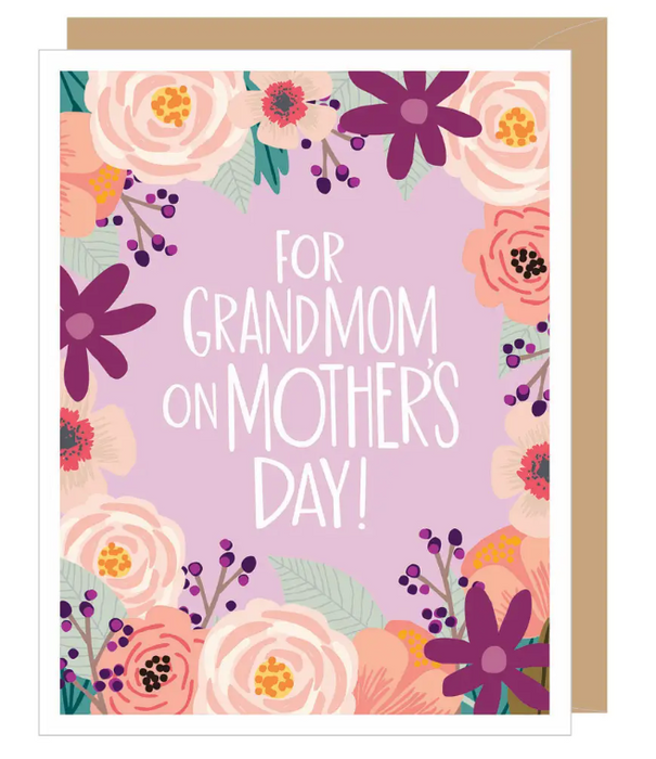 Floral Grandmom Card