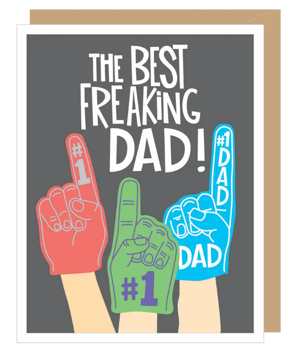 Foam Finger Father's Day Card