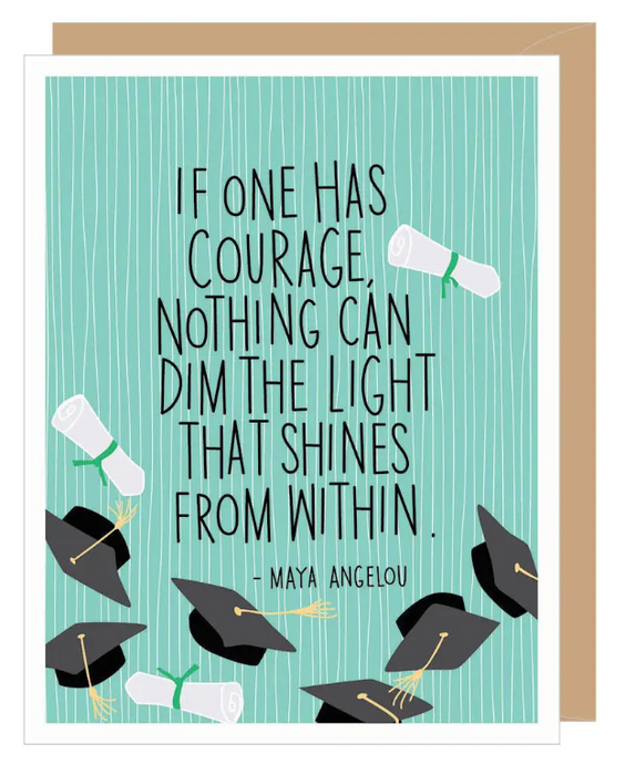 Maya Angelou Quote Grad Card