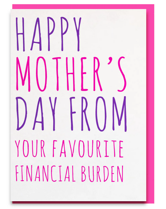 Financial Burden Mother's Day