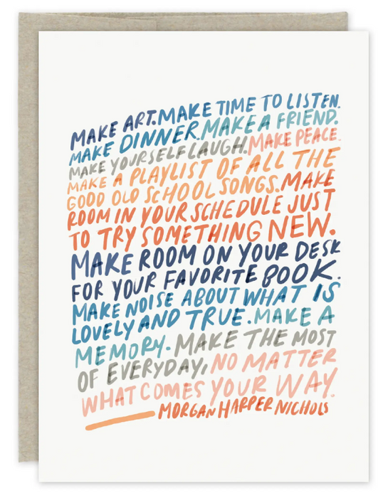 Make Art Birthday Card