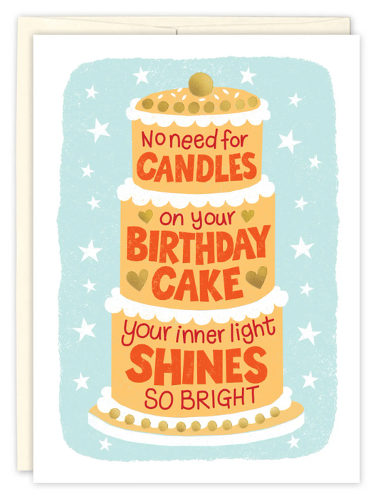 No Need for Candles Birthday Card