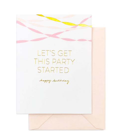 Birthday Streamers Card