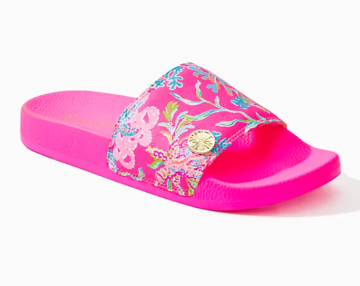 CABANA SLIDES | PINK ISLE SHELL ME SOMETHING GOOD