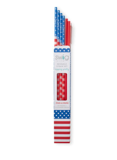 Reusable Straw Set | Stars & Stripes