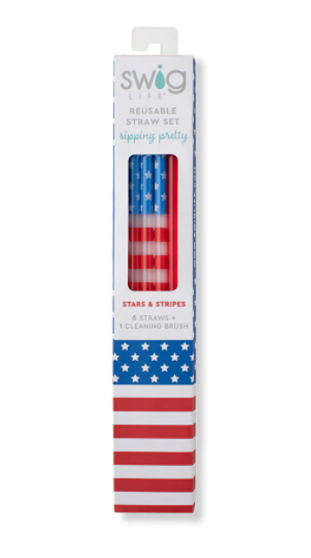 Reusable Straw Set | Stars & Stripes