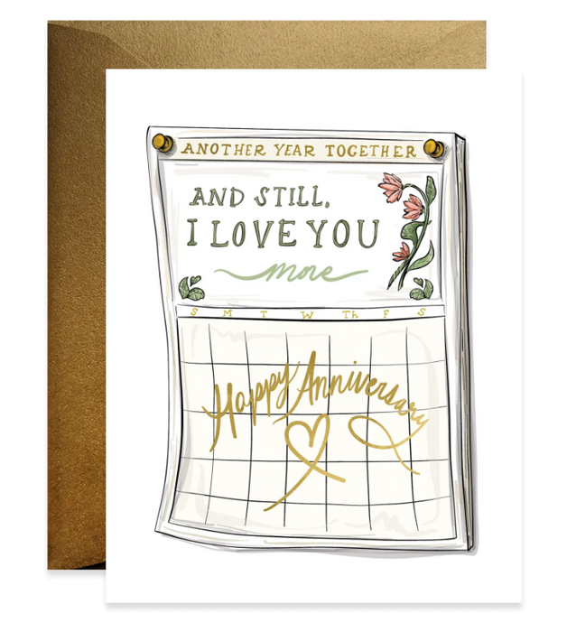 Calendar Anniversary Card