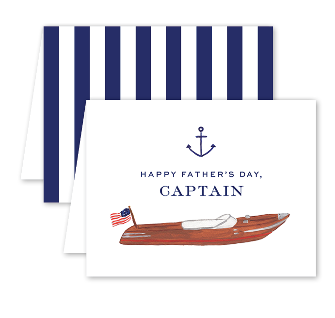 Happy Father's Day Captain Card