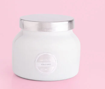 8oz Capri Blue Volcano | White Signature Petite Jar