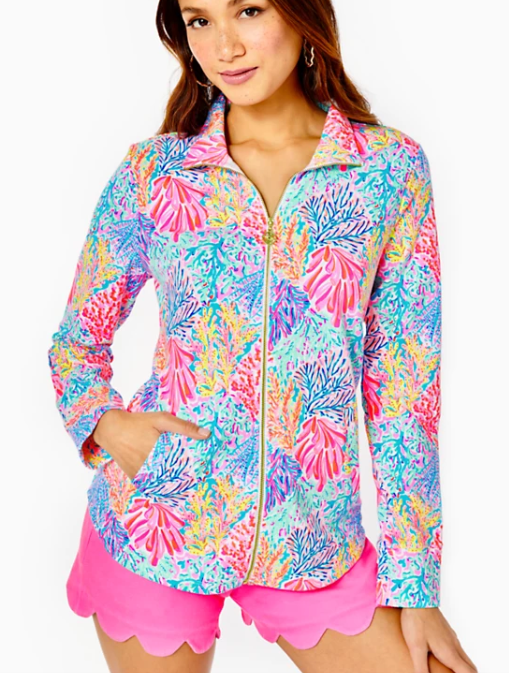 Leona UPF 50+ Zip-up - Splashdance