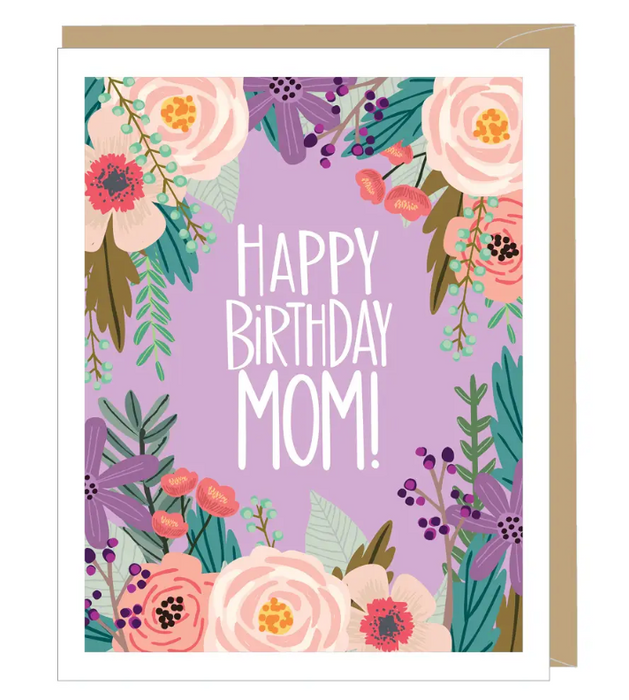 Floral Mom Birthday Card