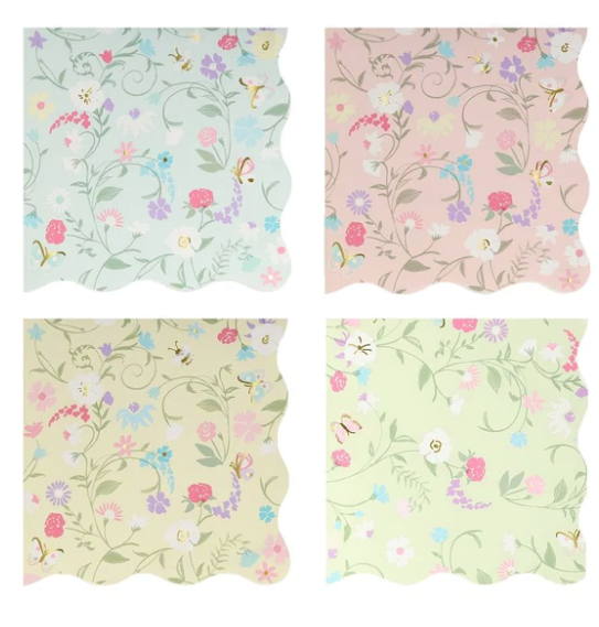Laduree Paris Small Floral Napkins