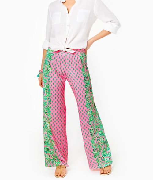 Bal Harbour Palazzo | Pink Shandy Diamond Girl Engineered