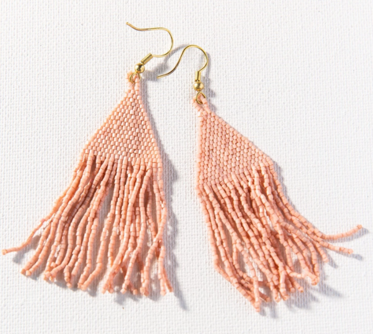 Petite Fringe Earring | Blush