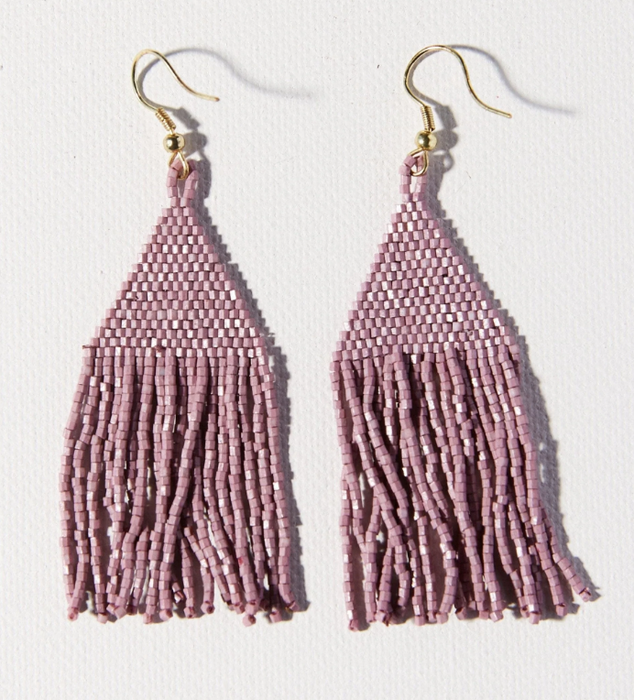 Petite Fringe Earring | Lilac