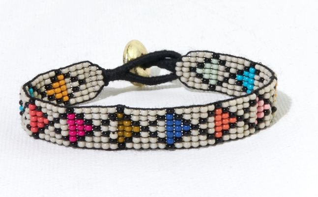 Thin Luxe Bracelet | Ivory Multi Diamond