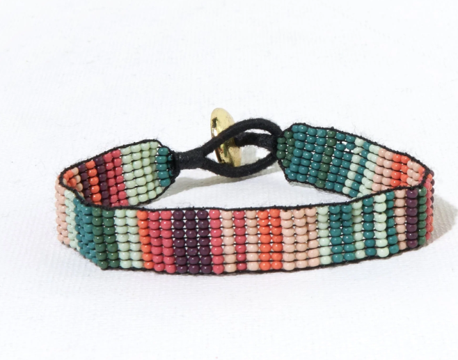 Thin Luxe Bracelet | Port Mint Stripe