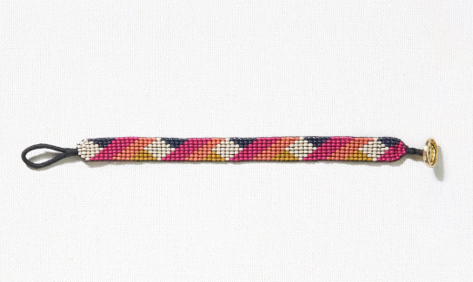 Thin Luxe Bracelet | Hot Pink Coral Citron Angle