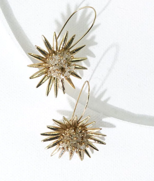 Spike Burst Earrings | Glass