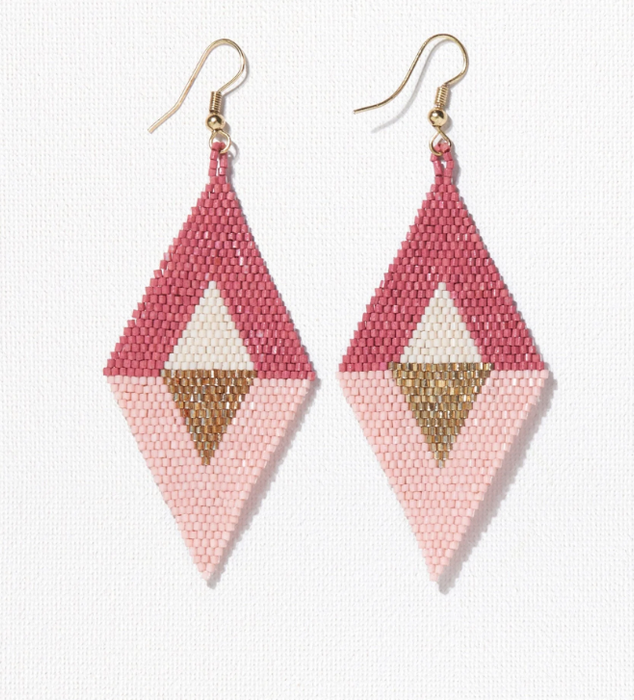3.5" Diamond Earring - Terra Cotta Blush