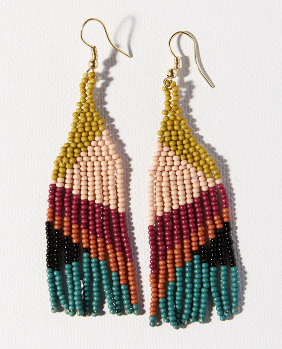 3.25" Fringe Earring - Muted Angles (SBER3600MU)