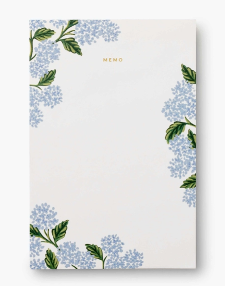 Hydrangea Memo Notepad