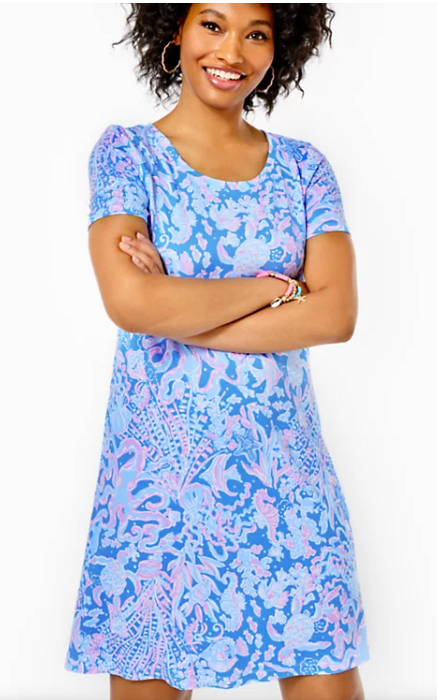 T-Shirt Dress | Boca Blue Sea What I  Sea